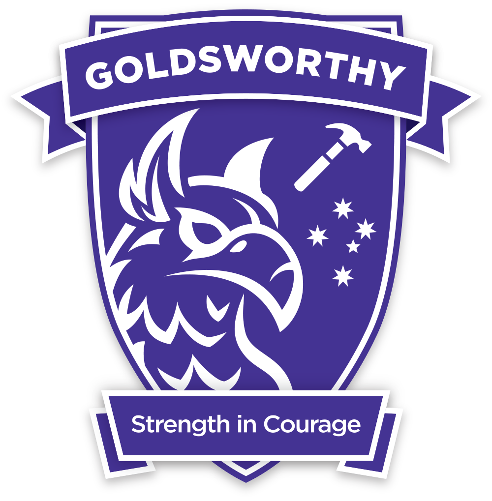 Goldsworthy Mascot - Strength in Courage