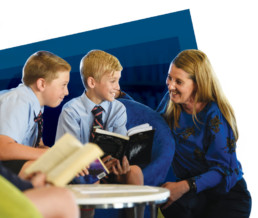 Junior School students with teacher