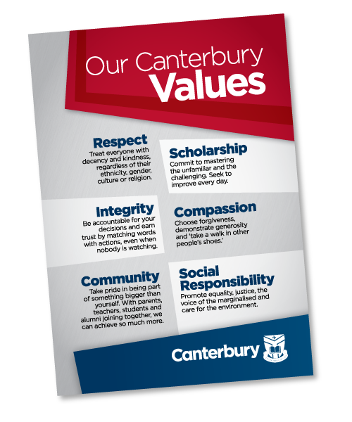 Our Canterbury Values