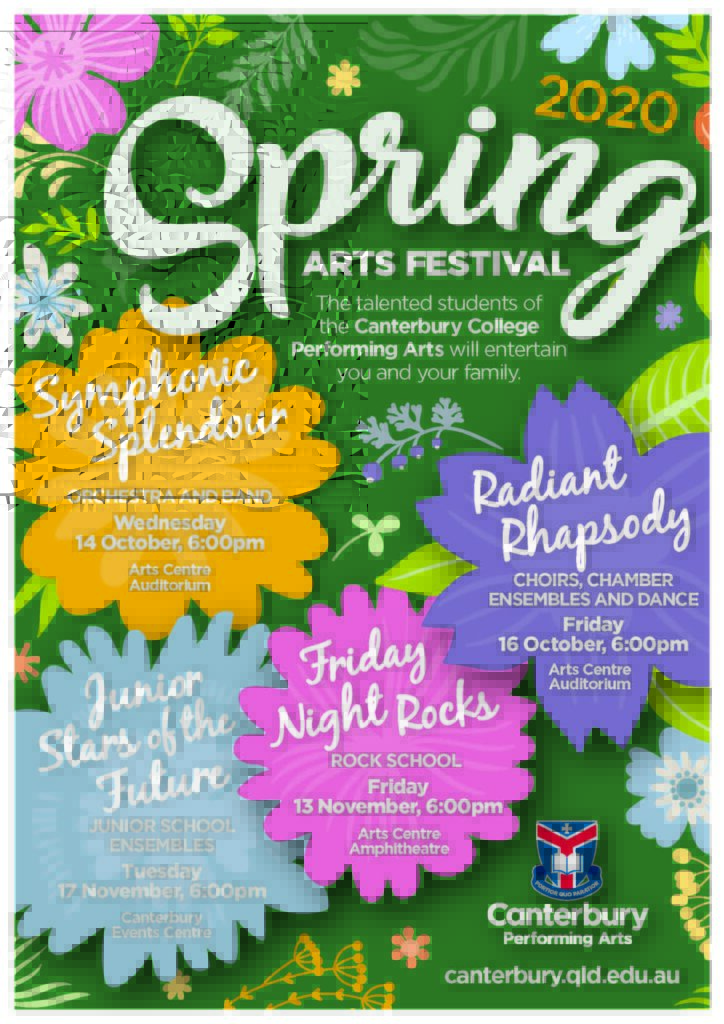 Spring Arts Festival Canterbury College