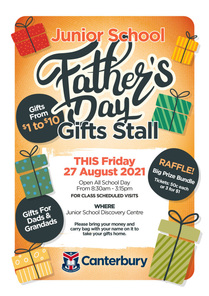 Junior School Father's Day Gifts Stall THIS FRIDAY + Call For