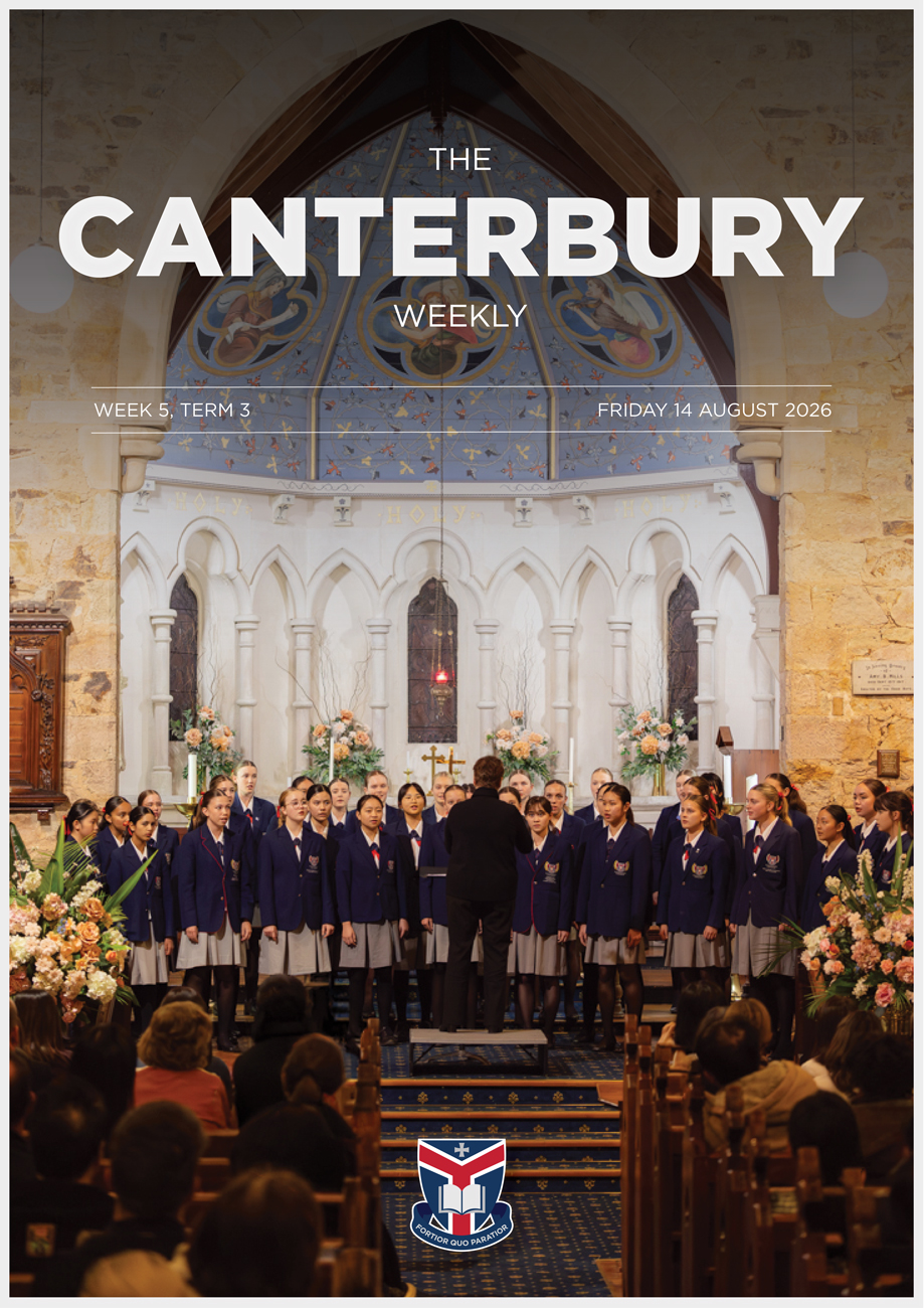 Cover of The Canterbury Weekly, Term 3 Week 5