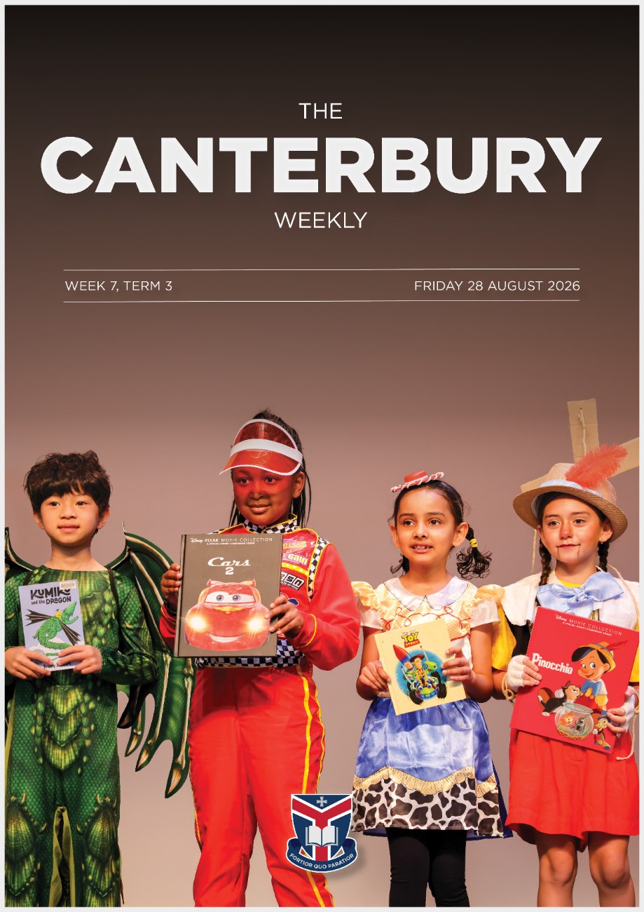 Cover of The Canterbury Weekly, Term 3 Week 7