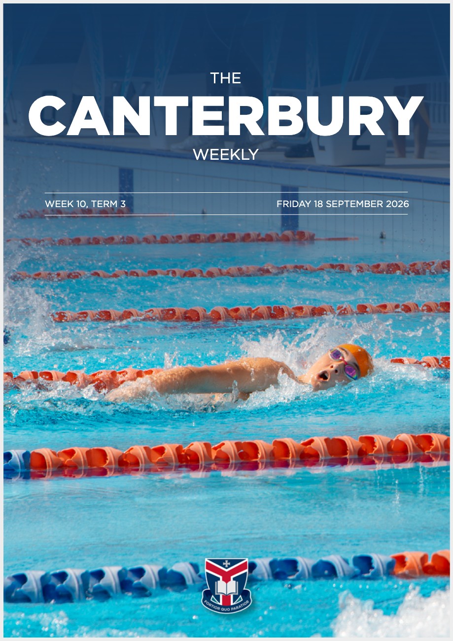 Cover of The Canterbury Weekly, Term 3 Week 10