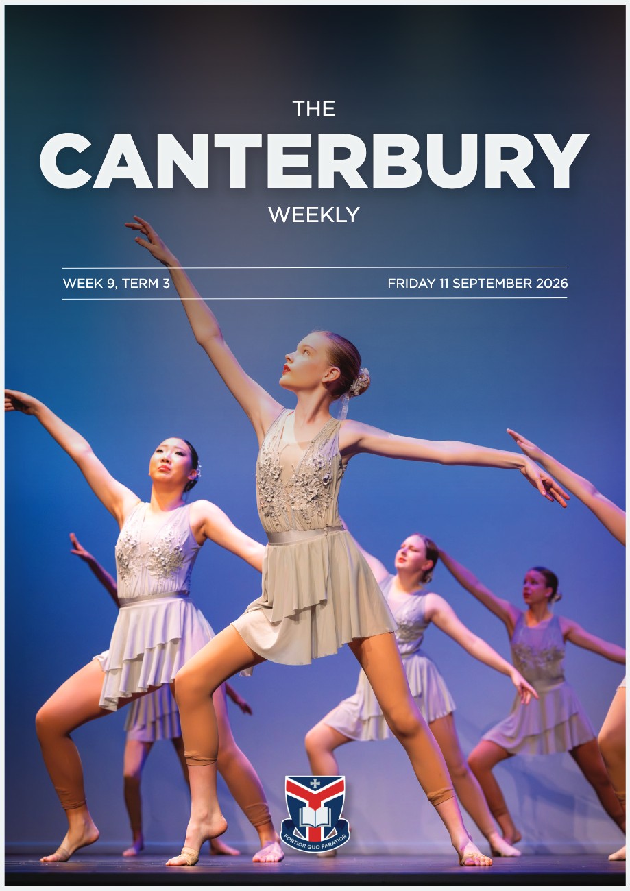 Cover of The Canterbury Weekly, Term 3 Week 9