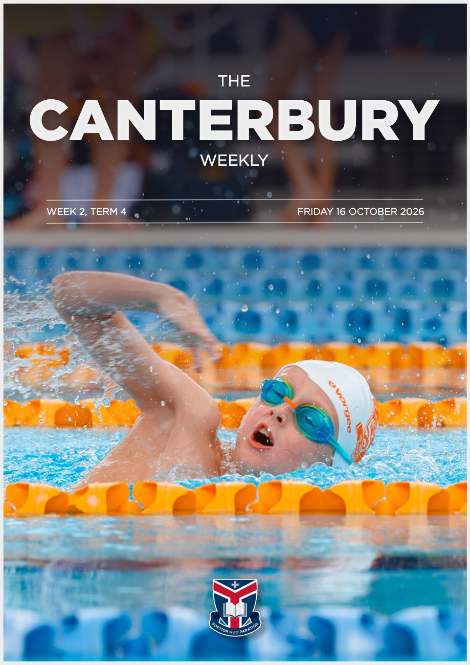 Cover of The Canterbury Weekly, Term 4 Week 2